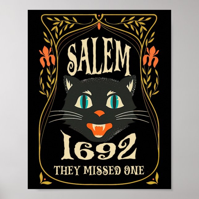 Salem 1692 verpassten sie ein HexenkHalloween Poster (Vorne)