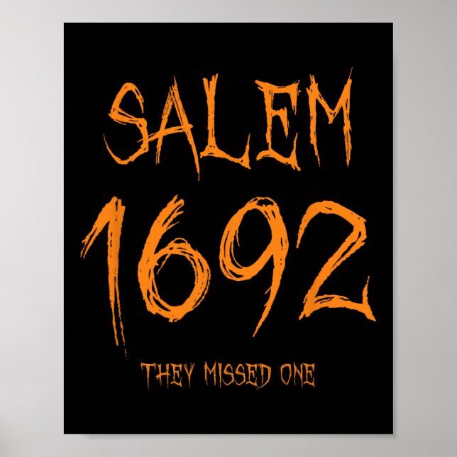 Salem 1692 verpassten sie eine Fun Halloween Hexe Poster (Vorne)