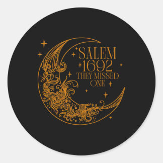 Salem 1692 verpassten sie eine Hexe Halloween 4 Runder Aufkleber