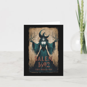 Salem 1692 verpassten sie einen Halloween-Feminist Karte