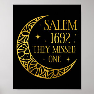Salem 1962 Du hast eine Halloween-Feministin Hexe Poster