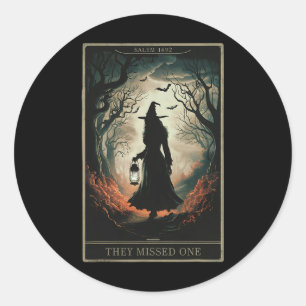 Salem 1962 Du hast eine Halloween-Feministin Hexe  Runder Aufkleber