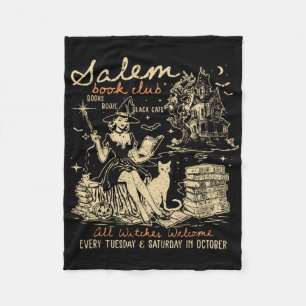 Salem Book Club Funny Bookween Spooky Rea Fleecedecke