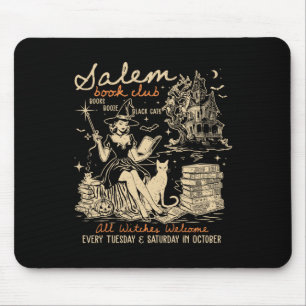 Salem Book Club Hexen Hexerei Hexenwelsch Spooky J Mousepad