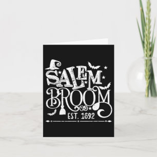 Salem Broom Co Est 1692 Fun Halloween Hexenspiel S Karte