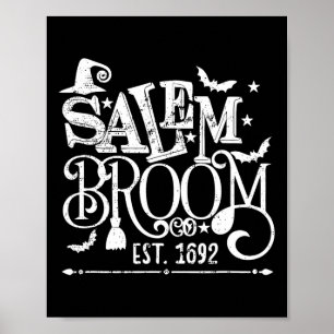 Salem Broom Co Est 1692 Fun Halloween Hexenspiel S Poster