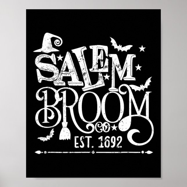 Salem Broom Co Est 1692 Wittling Hexe Sayi Poster (Vorne)