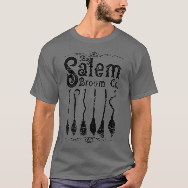 Salem Broom Co Halloween Hexsalem Broom Company T-Shirt (Vorderseite)