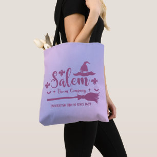 Salem Broom Company Blue und Lila Halloween