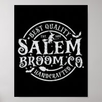 Salem Broom Company Est 1692 Halloween Fun Witch