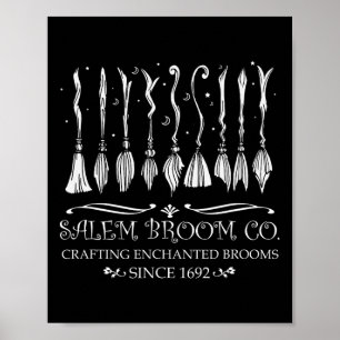 Salem Broom Company für einen Halloween-Fan Poster