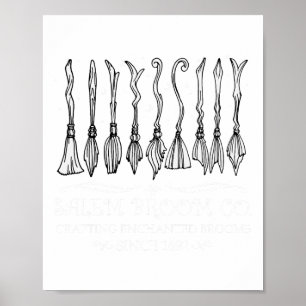Salem Broom Company für einen Halloween-Fan Poster