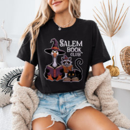SALEM Buchclub Halloween Bücherwurm Tiere T-Shirt