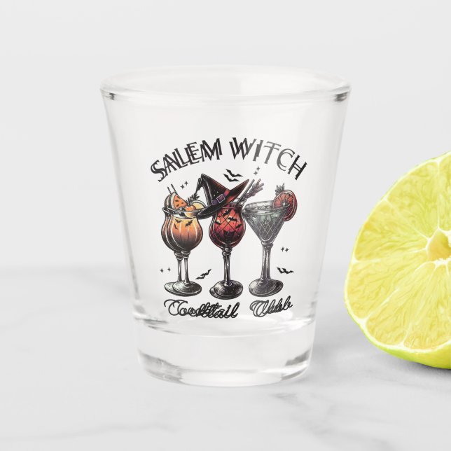 Salem Cocktail Club Schnapsglas (Vorderseite)
