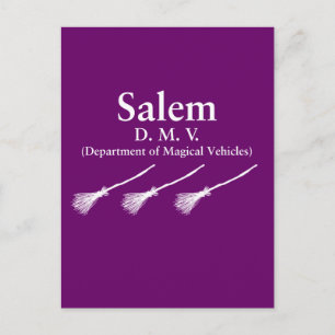 Salem Department of Magical Vehicles Postkarte