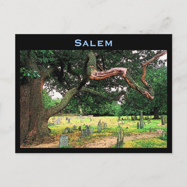 Salem Friedhof Postcard Postkarte (Vorderseite)
