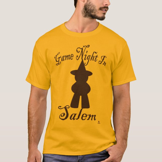 Salem Game Night Funny Travel Gaming Kunst T-Shirt (Vorderseite)