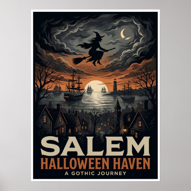 Salem Halloween Haven Gothic Reise Poster (Vorne)