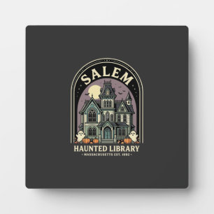 Salem Haunted Library Halloween Design_1 Fotoplatte