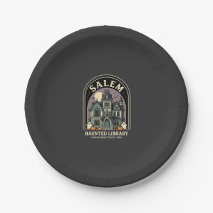 Salem Haunted Library Halloween Design_1 Pappteller