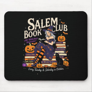Salem Hexe Book Club Halloween Lesebuch Lover Mousepad