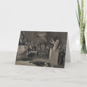 Salem-Hexe-Versuchs-Illustration Karte