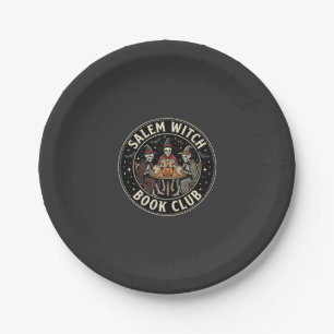 Salem Hexen Buchclub Halloween Skelett Design_1 Pappteller