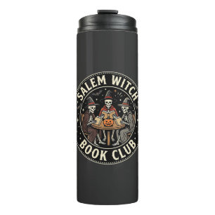 Salem Hexen Buchclub Halloween Skelett Design_1 Thermosbecher