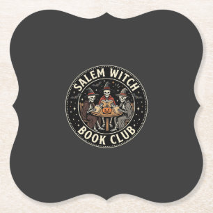 Salem Hexen Buchclub Halloween Skelett Design_1 Untersetzer