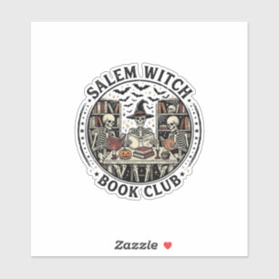 Salem Hexen Buchclub Vintage Skelett Halloween S Aufkleber