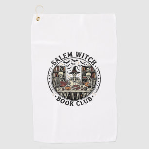 Salem Hexen Buchclub Vintage Skelett Halloween S Golfhandtuch