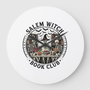Salem Hexen Buchclub Vintage Skelett Halloween S Große Wanduhr