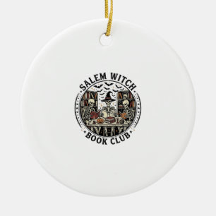 Salem Hexen Buchclub Vintage Skelett Halloween S Keramik Ornament