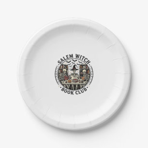 Salem Hexen Buchclub Vintage Skelett Halloween S Pappteller