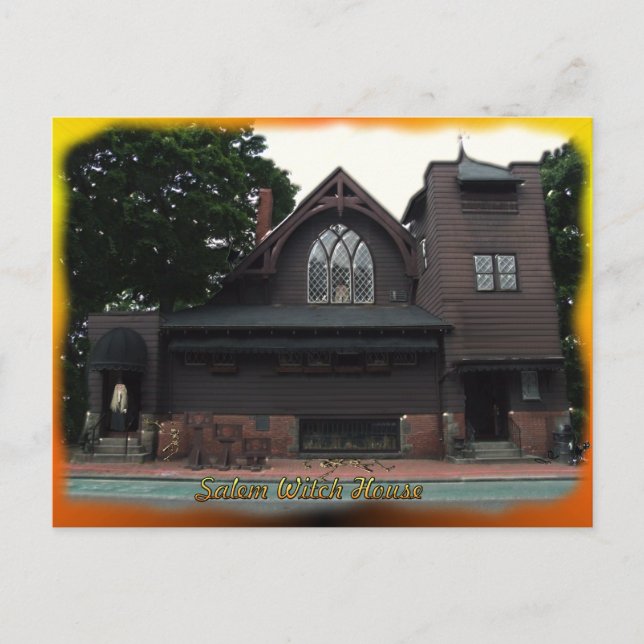 Salem Hexen House Postcard Postkarte (Vorderseite)