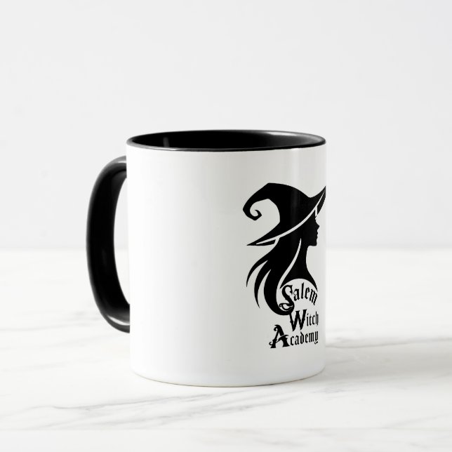 Salem Hexenakademie Halloween Wiccan Hexen Tasse (Vorderseite Links)