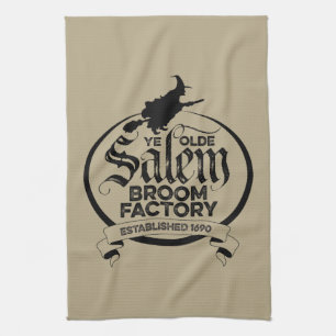Salem Hexenbesenfabrik – lustige vintage gotische Geschirrtuch