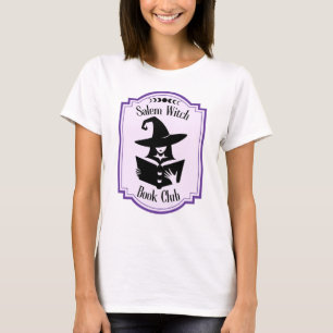 Salem Hexenbuch Silhouette-Liebhaber lila T-Shirt