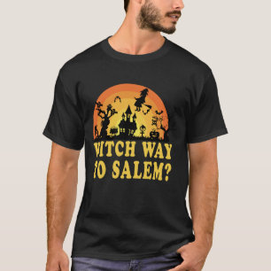 Salem Hexenliebhaber Gruseliges Halloween Hexenstu T-Shirt