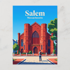 Salem Hexenmuseum USA Postkarte