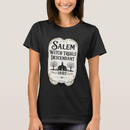 Salem Hexenprozesse Nachfahre Heritage T-Shirt
