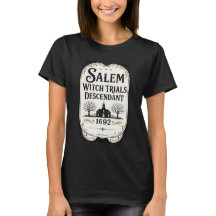 Salem Hexenprozesse Nachfahre T-Shirt