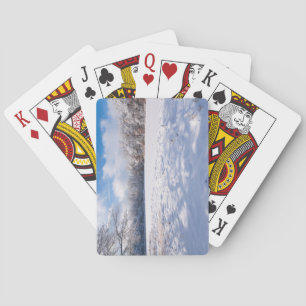 Salem Hills Teich und Wald Winterlandschaft Spielkarten