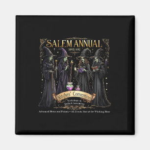 Salem Jährlich 1692 Hexen Konvention Halloween Vin Magnet