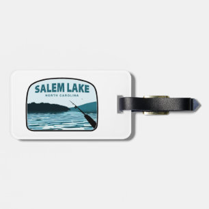 Salem Lake North Carolina Angelrute Gepäckanhänger