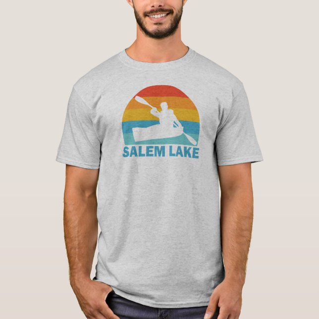 Salem Lake North Carolina Kayak T-Shirt (Vorderseite)