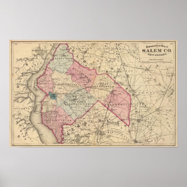 Salem Landkreis, NJ Poster (Vorne)