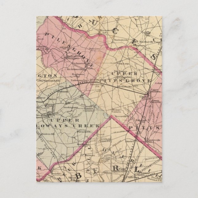 Salem Landkreis, NJ Postkarte (Vorderseite)