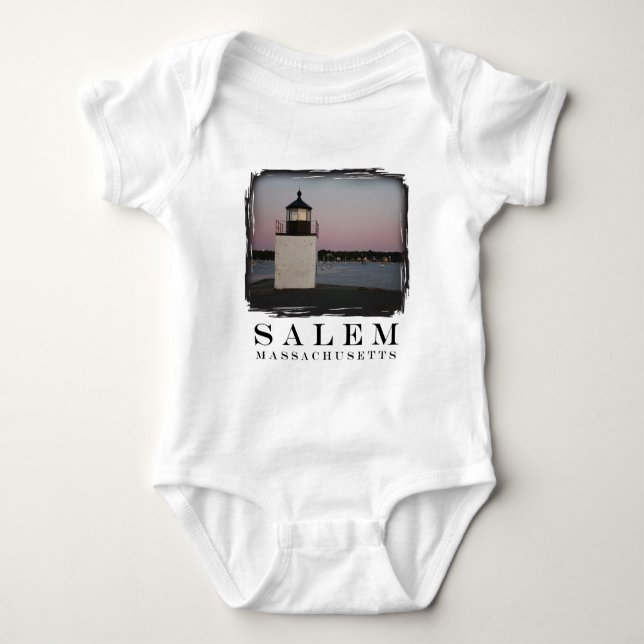 Salem Lighthouse Baby Strampler (Vorderseite)