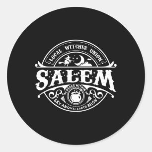 Salem Local Hexches Gewerkschaft Sky Oove Earth Es Runder Aufkleber